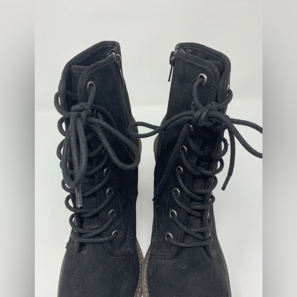 Madden Girl Women’s Suede Black Heels Boots Size 9M - Picture 4 of 9